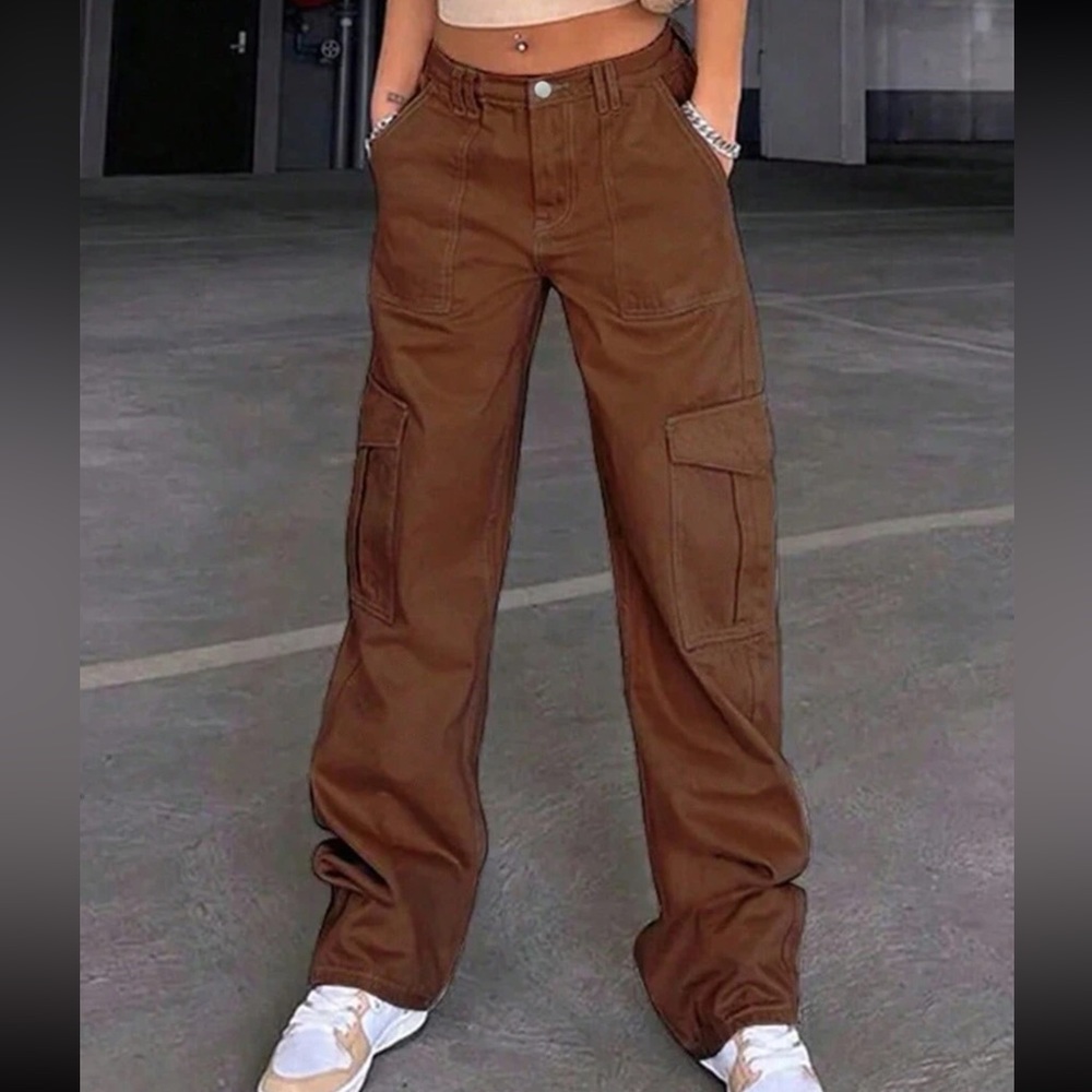 Brown cargo pants